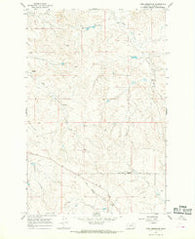 York Reservoir Montana Historical topographic map, 1:24000 scale, 7.5 X 7.5 Minute, Year 1965