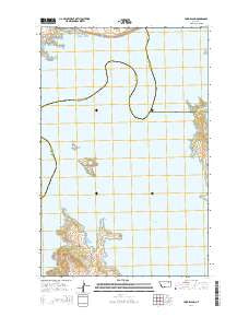 York Island Montana Current topographic map, 1:24000 scale, 7.5 X 7.5 Minute, Year 2014
