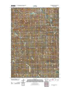 York Reservoir Montana Historical topographic map, 1:24000 scale, 7.5 X 7.5 Minute, Year 2011