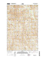 York Reservoir Montana Current topographic map, 1:24000 scale, 7.5 X 7.5 Minute, Year 2014