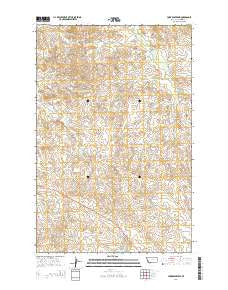York Reservoir Montana Current topographic map, 1:24000 scale, 7.5 X 7.5 Minute, Year 2014