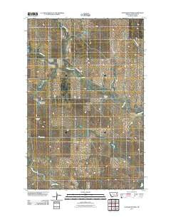 Youngquist Mine Montana Historical topographic map, 1:24000 scale, 7.5 X 7.5 Minute, Year 2011