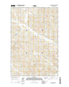 Youngquist Mine Montana Current topographic map, 1:24000 scale, 7.5 X 7.5 Minute, Year 2014