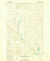 Zempel Lake Montana Historical topographic map, 1:24000 scale, 7.5 X 7.5 Minute, Year 1960