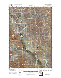 Zempel Lake Montana Historical topographic map, 1:24000 scale, 7.5 X 7.5 Minute, Year 2011