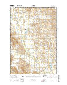 Zempel Lake Montana Current topographic map, 1:24000 scale, 7.5 X 7.5 Minute, Year 2014