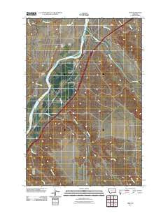 Zero Montana Historical topographic map, 1:24000 scale, 7.5 X 7.5 Minute, Year 2011