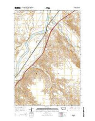 Zero Montana Current topographic map, 1:24000 scale, 7.5 X 7.5 Minute, Year 2014