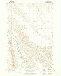 Zero NE Montana Historical topographic map, 1:24000 scale, 7.5 X 7.5 Minute, Year 1969