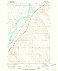 Zero Montana Historical topographic map, 1:24000 scale, 7.5 X 7.5 Minute, Year 1969