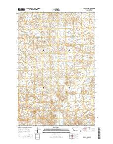 Ziegele Coulee Montana Current topographic map, 1:24000 scale, 7.5 X 7.5 Minute, Year 2014