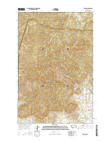 Zortman Montana Current topographic map, 1:24000 scale, 7.5 X 7.5 Minute, Year 2014