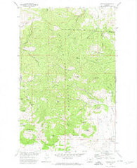 Zortman Montana Historical topographic map, 1:24000 scale, 7.5 X 7.5 Minute, Year 1971