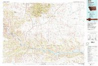 Zortman Montana Historical topographic map, 1:100000 scale, 30 X 60 Minute, Year 1984
