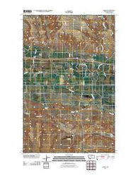 Zurich Montana Historical topographic map, 1:24000 scale, 7.5 X 7.5 Minute, Year 2011