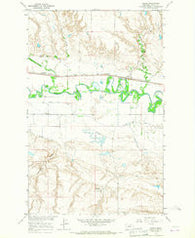 Zurich Montana Historical topographic map, 1:24000 scale, 7.5 X 7.5 Minute, Year 1964