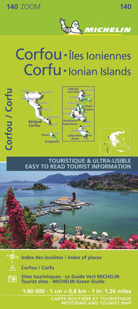 Buy map Corfu & the Ionian Islands - Zoom Map