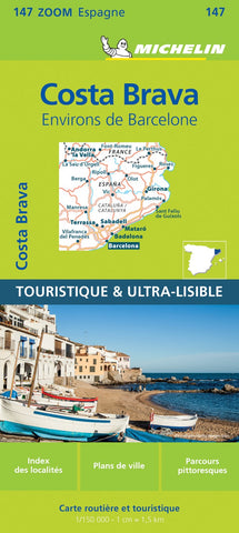 Buy map Costa Brava and Environs of Barcelona : Spain #147