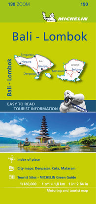Buy map Bali, Lombok - Road & Tourist Map