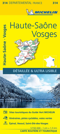 Buy map Haute-Saône, Vosges : road and tourist map = Haute-Saône, Vosges : carte routière et touristique