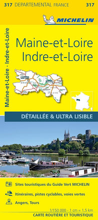 Buy map Indre-et-Loire, Maine-et-Loire