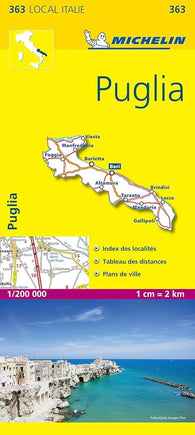 Buy map Puglia, Italy Road Map