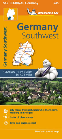 Buy map Germany southwest Road Map