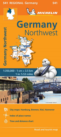 Buy map Germany Northwest Road and Tourist Map