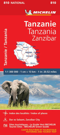Buy map Tanzania, Zanzibar, Road & Tourist Map