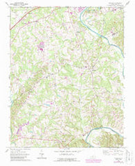 Advance North Carolina Historical topographic map, 1:24000 scale, 7.5 X 7.5 Minute, Year 1969