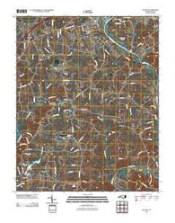 Advance North Carolina Historical topographic map, 1:24000 scale, 7.5 X 7.5 Minute, Year 2010