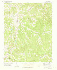 Afton North Carolina Historical topographic map, 1:24000 scale, 7.5 X 7.5 Minute, Year 1971