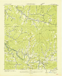 Alarka North Carolina Historical topographic map, 1:24000 scale, 7.5 X 7.5 Minute, Year 1936