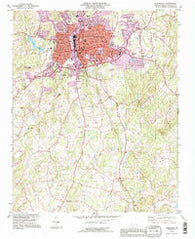 Albemarle North Carolina Historical topographic map, 1:24000 scale, 7.5 X 7.5 Minute, Year 1993