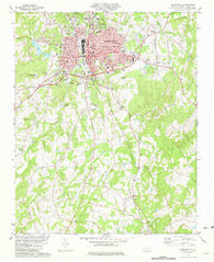 Albemarle North Carolina Historical topographic map, 1:24000 scale, 7.5 X 7.5 Minute, Year 1981