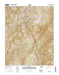 Albemarle North Carolina Current topographic map, 1:24000 scale, 7.5 X 7.5 Minute, Year 2016