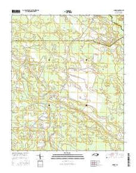 Ammon North Carolina Current topographic map, 1:24000 scale, 7.5 X 7.5 Minute, Year 2016