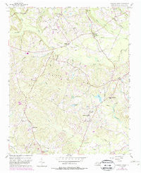 Anderson Creek North Carolina Historical topographic map, 1:24000 scale, 7.5 X 7.5 Minute, Year 1956