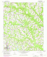 Angier North Carolina Historical topographic map, 1:24000 scale, 7.5 X 7.5 Minute, Year 1964