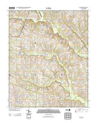 Angier North Carolina Historical topographic map, 1:24000 scale, 7.5 X 7.5 Minute, Year 2013