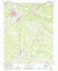 Apex North Carolina Historical topographic map, 1:24000 scale, 7.5 X 7.5 Minute, Year 1974
