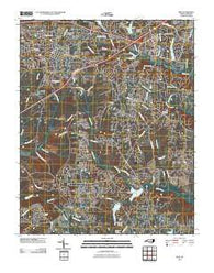 Apex North Carolina Historical topographic map, 1:24000 scale, 7.5 X 7.5 Minute, Year 2010