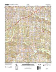 Apex North Carolina Historical topographic map, 1:24000 scale, 7.5 X 7.5 Minute, Year 2013