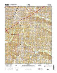 Apex North Carolina Current topographic map, 1:24000 scale, 7.5 X 7.5 Minute, Year 2016