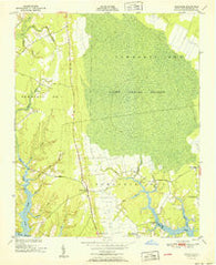 Arapahoe North Carolina Historical topographic map, 1:24000 scale, 7.5 X 7.5 Minute, Year 1951