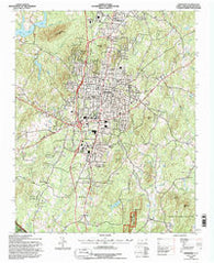 Asheboro North Carolina Historical topographic map, 1:24000 scale, 7.5 X 7.5 Minute, Year 1994