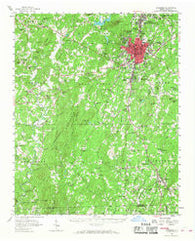 Asheboro North Carolina Historical topographic map, 1:62500 scale, 15 X 15 Minute, Year 1957