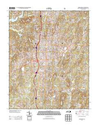 Asheboro North Carolina Historical topographic map, 1:24000 scale, 7.5 X 7.5 Minute, Year 2013