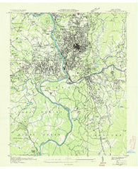 Asheville North Carolina Historical topographic map, 1:24000 scale, 7.5 X 7.5 Minute, Year 1936