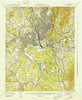 Asheville North Carolina Historical topographic map, 1:24000 scale, 7.5 X 7.5 Minute, Year 1943